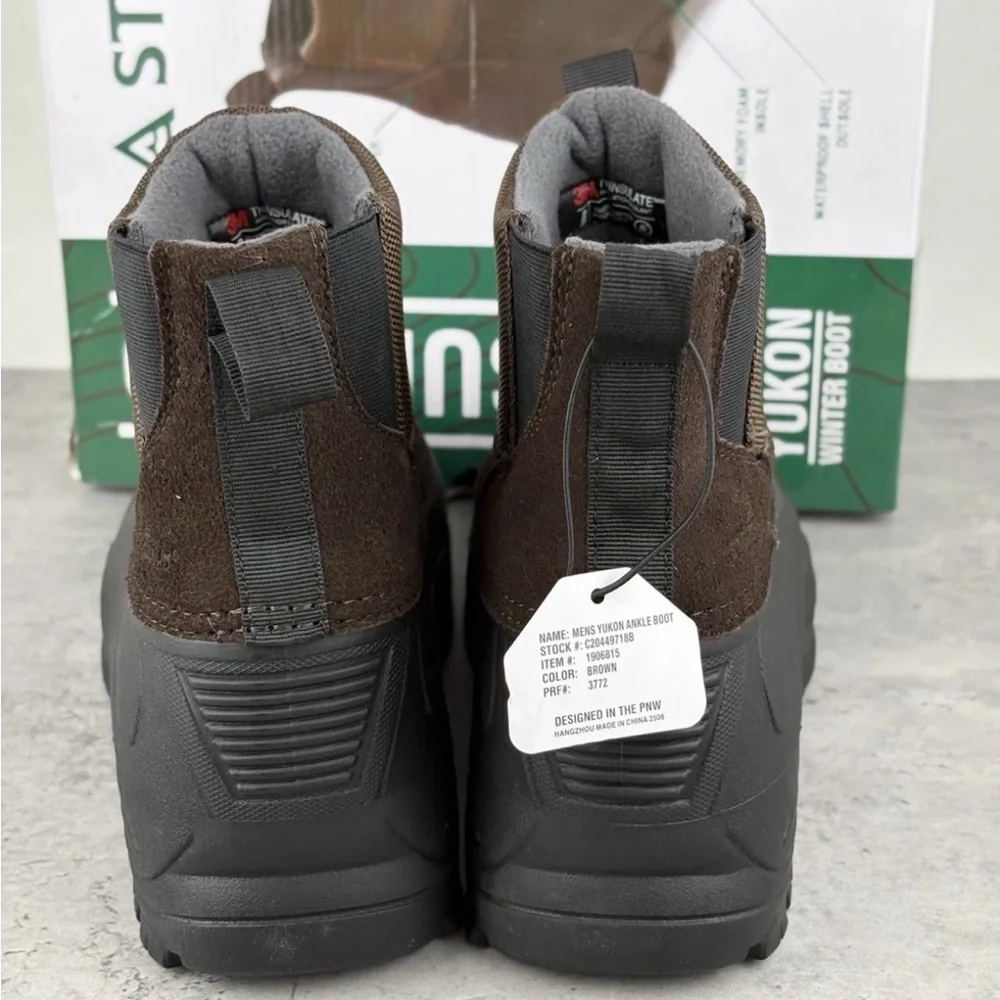 Staheekum Men's Yukon 3M Thinsulate Winter Snow Boots Size 11 Brown New In Box‎